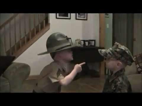 World's Smallest USMC Drill Instructor