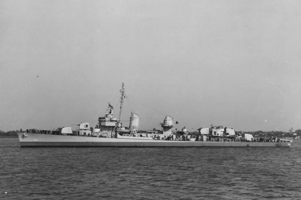 Navy destroyer USS Radford.