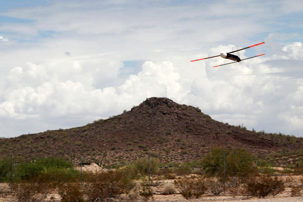 The Coyote unmanned aircraft system is used by the National Oceanographic and Atmospheric Administration for hurricane tracking. (Raytheon photo)