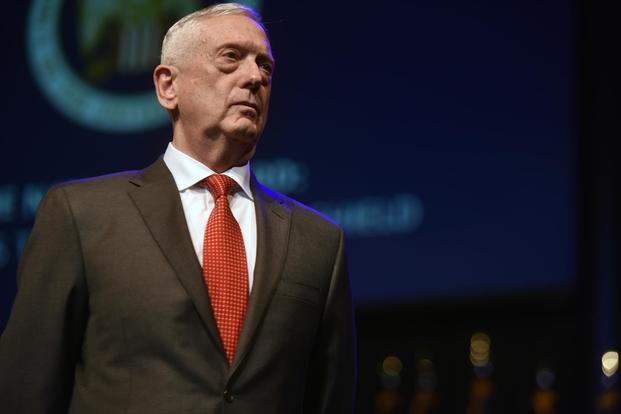 Secretary of Defense James Mattis addresses National Guard leaders at the National Guard Association of the United States 140th General Conference, New Orleans, Louisiana, Aug. 25, 2018. (U.S. Army National Guard/Sgt. 1st Class Jim Greenhill)