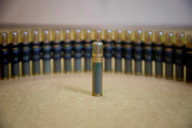 Textron System’s 6.8mm polymer case-telescoped ammunition.