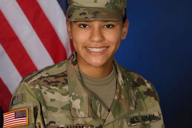 Pfc. Asia Graham died Dec. 31 after being found unresponsive in her barracks room at Fort Bliss, Texas. Pfc. Christian G. Alvarado, another Fort Bliss soldier, will face a general court-martial on charges that he raped Graham a year earlier. (Army)