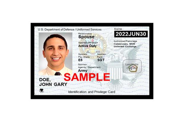 The Next Generation USID military spouse ID card 