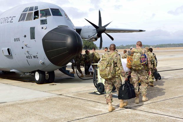 815th Airlift Squadron deploys.