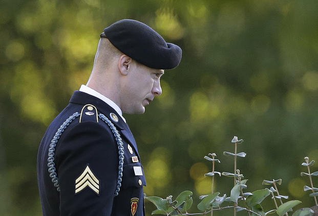  Army Sgt. Bowe Bergdahl leaves Fort Bragg courtroom