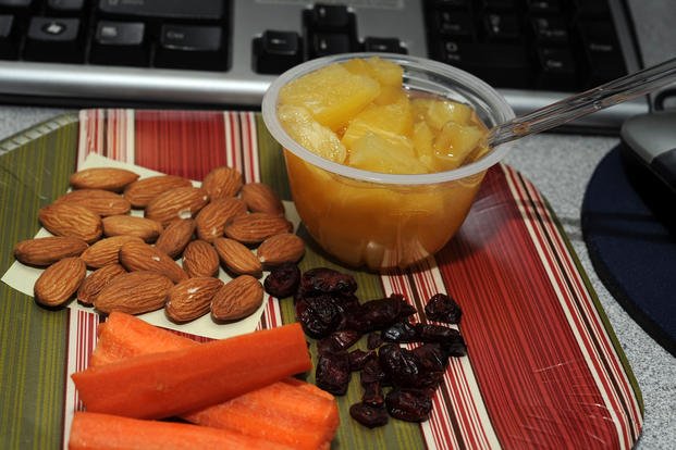 Healthy snacks satisfy morning and afternoon cravings.