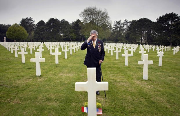 ormandy American Cemetery in Colleville-sur-Mer, Normandy, France.