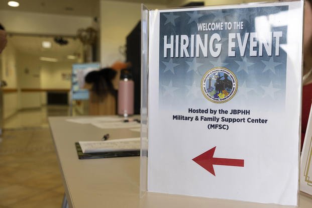 The Military and Family Support Center-Pearl Harbor hosted a free hiring event for service members, veterans, dependents and other Department of Defense ID card holders.