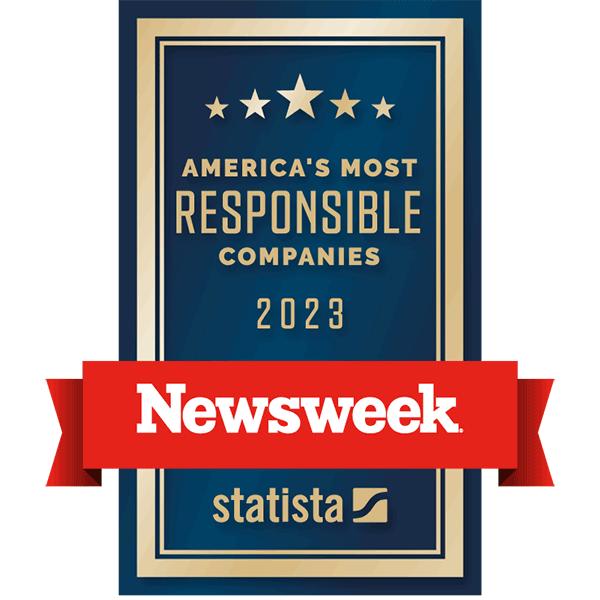 Newsweek America's Most Responsible Companies 2023 badge