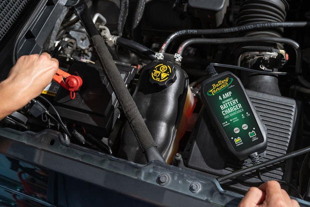 A 4 AMP selectable car battery charger and maintainer.