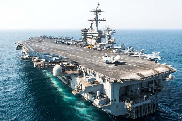 The aircraft carrier USS Theodore Roosevelt 