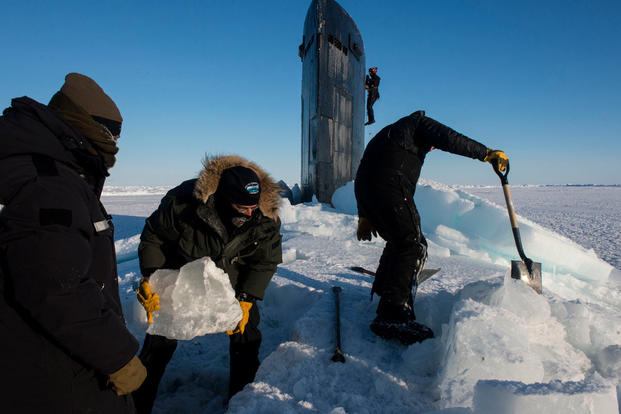 Navy Submarines Arrive in Arctic for ICEX 2016