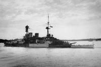 British battlecruiser HMS Repulse sailing from Singapore on her last operation. (Image: Imperial War Museums)