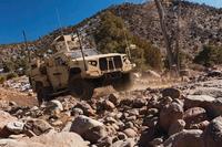 Shown here is the JLTV produced by Oshkosh Truck Corporation.