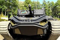 A team made up of Textron Systems, Howe &amp; Howe and FLIR Systems, Inc. is debuting the new Ripsaw M5 unmanned vehicle it intends to offer for the U.S. Army’s Robotic Combat Vehicle effort at the 2019 Association of the United States Army’s annual meeting. (Courtesy Textron)