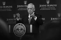 Secretary of Defense James N. Mattis announces the National Defense Strategy at Johns Hopkins University.