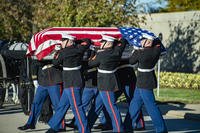 Marine Pfc. Bruce Carter is buried in Section 60 of Arlington National Cemetery Nov. 4, 2020.