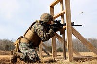 Marines with Weapons Training Battalion conduct the Annual Rifle Qualification