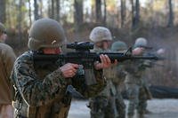 Marines with Special Ops Support Group go through training course at Camp Lejeune.