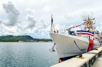 triple-commissioning ceremony at Coast Guard Sector Guam