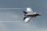 F-35A Lightning II &quot;dedication pass&quot; maneuver.