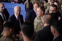 BidenPresident Joe Biden greets service members at Joint Base Elmendorf-Richardson