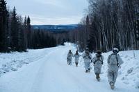 U.S. Army soldiers in training exercise at Yukon Training Area, Alaska