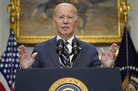 President Joe Biden delivers remarks on funding for Ukraine