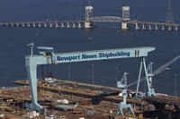 Newport News Shipbuilding in downtown Newport News.