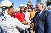 Secretary of the Navy Carlos Del Toro tours Bayonne Dry Dock