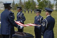 Honor Guard Folding Military Burial Flag