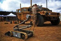 A PackBot is shown ready for use in Djibouti.(U.S. Army photo/Sgt. Jennifer Pirante)