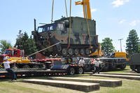 An AN/MLQ-34 &quot;TACJAM&quot; Countermeasure Set is moved from Fort Monmouth, N.J., to a museum in Aberdeen Proving Ground, Md., July 14, 2011. (U.S. Army file photo)