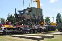 An AN/MLQ-34 &quot;TACJAM&quot; Countermeasure Set being is moved from Fort Monmouth, N.J., to a museum in Aberdeen Proving Ground, Md., July 14, 2011. (Courtesy photo Army.mil)