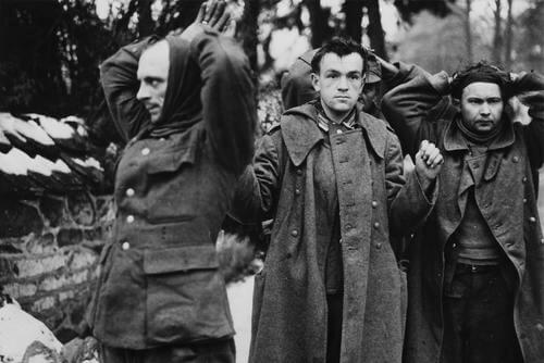 German prisoners captured during the Allied push through Belgium.